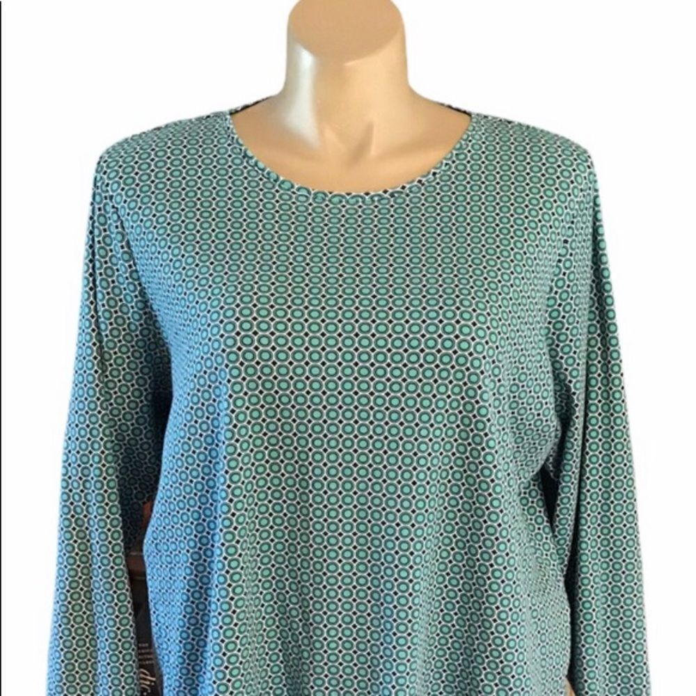 Croft & Barrow 2X Classic Tee Green & Blue JL